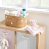 Braided Water Hyacinth With Tufted Embroidery Diaper Caddy Basket - Cloud Island™ 1 Braided Water Hyacinth With Tufted Embroidery Diaper Caddy Basket - Cloud Island™ -Cloud Island GUEST 219e6581 1a82 4ee3 9ccc 0ea7648a57e2