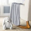 Rayon From Bamboo Swaddle Baby Blanket - Gray - Cloud Island™ -Cloud Island GUEST 29e87973 5637 4839 8ad0 ca18e83fb88b