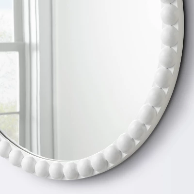 Round Decorative Wall Mirror - White - Cloud Island™ 4 Round Decorative Wall Mirror - White - Cloud Island™ - Image 2