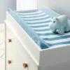 Wipeable Changing Pad Cover - Blue And White Stripes - Cloud Island™ 1 Wipeable Changing Pad Cover - Blue And White Stripes - Cloud Island™ -Cloud Island GUEST 5c0ac18e da73 45f1 9734 c8a3a778d0bb