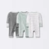 Baby 3pk Basic Romper - Cloud Island™ Gray Preemie 1 Baby 3pk Basic Romper - Cloud Island™ Gray Preemie -Cloud Island GUEST 745deae8 48ce 41a0 a53d faf16b0bf20a